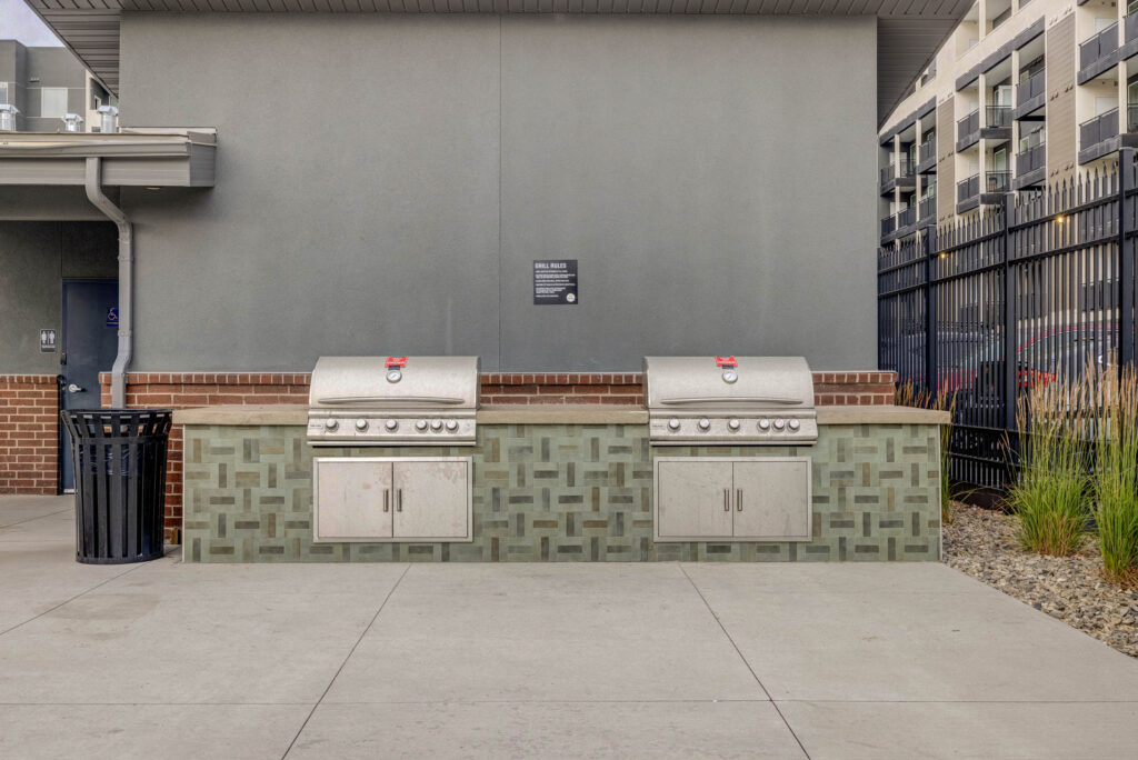 Outdoor grilling station